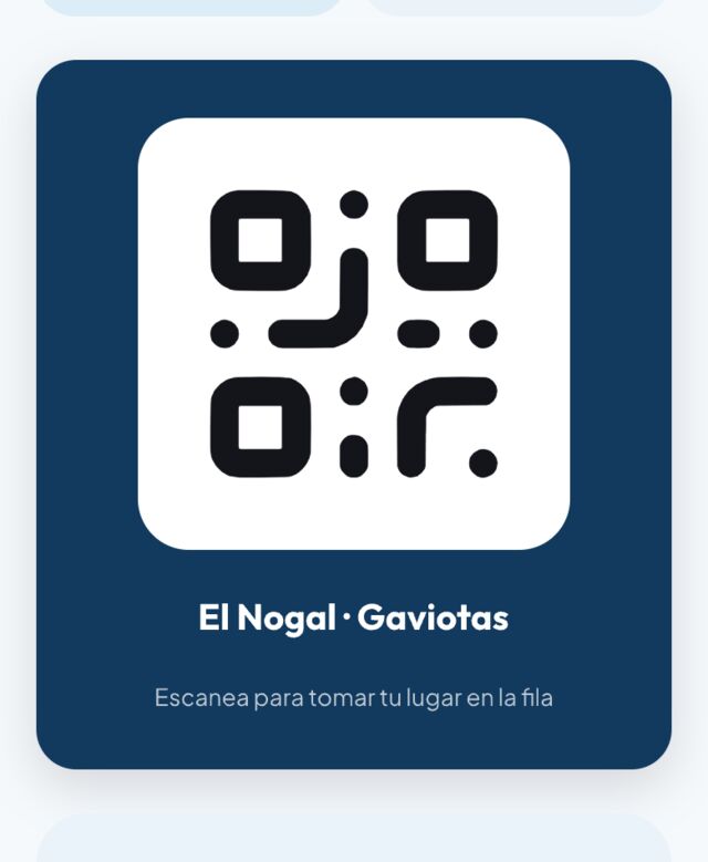 Pantalla de Stdio con el código QR de una sucursal, listo para imprimir y pegar en la entrada.
